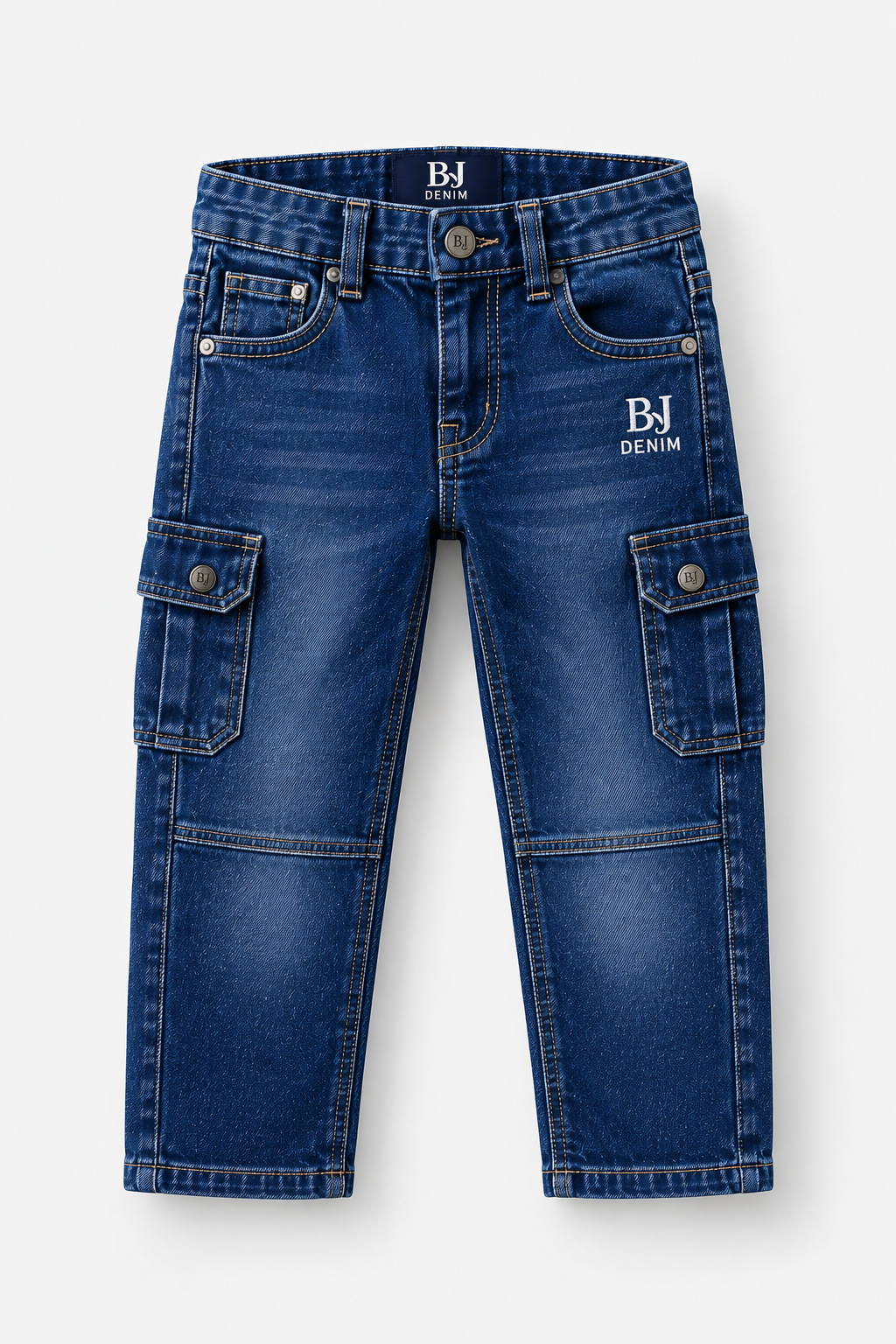 BJ Denim Premium Cargo Blue Kids Jeans